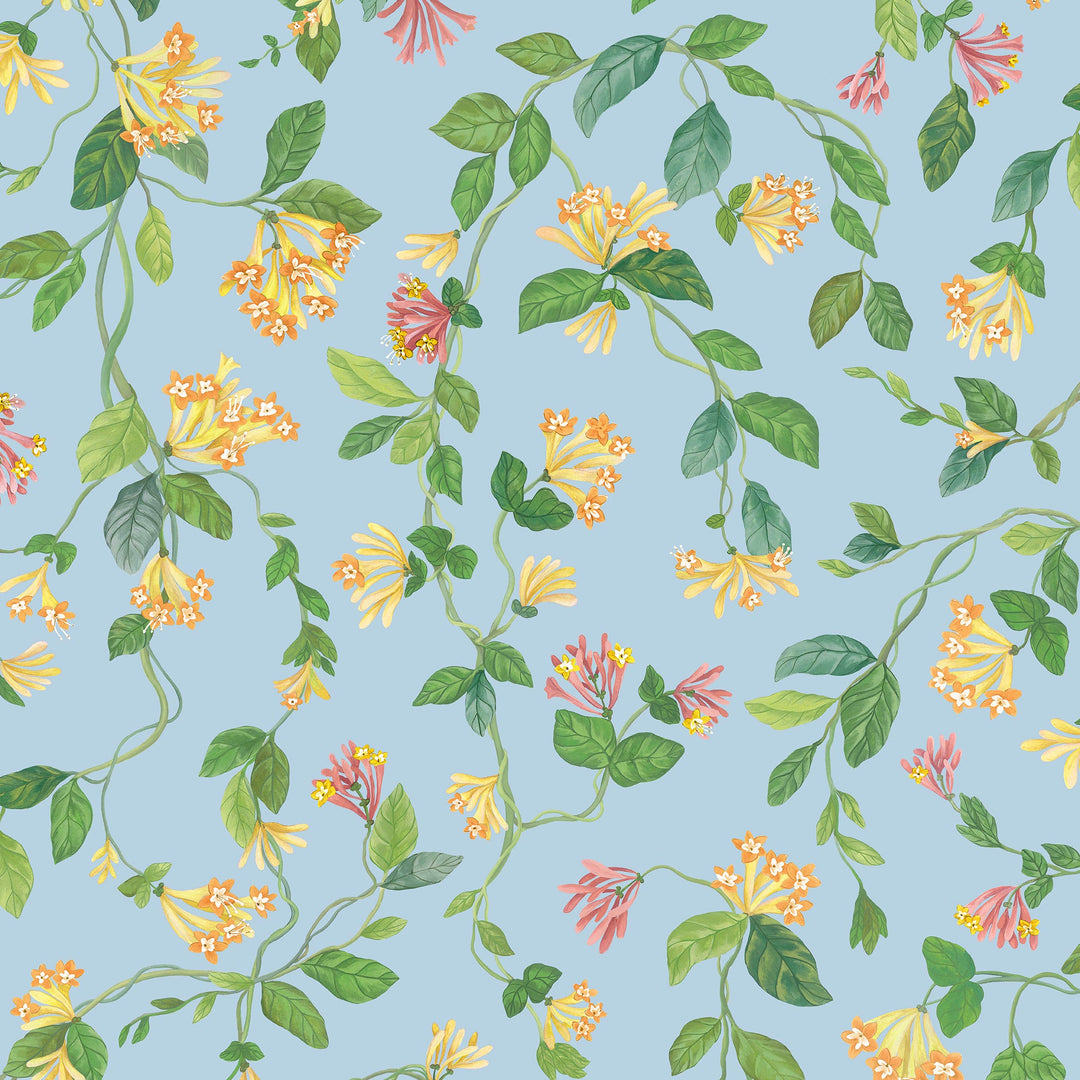 Cole & Son Wallcovering Blue/Orange