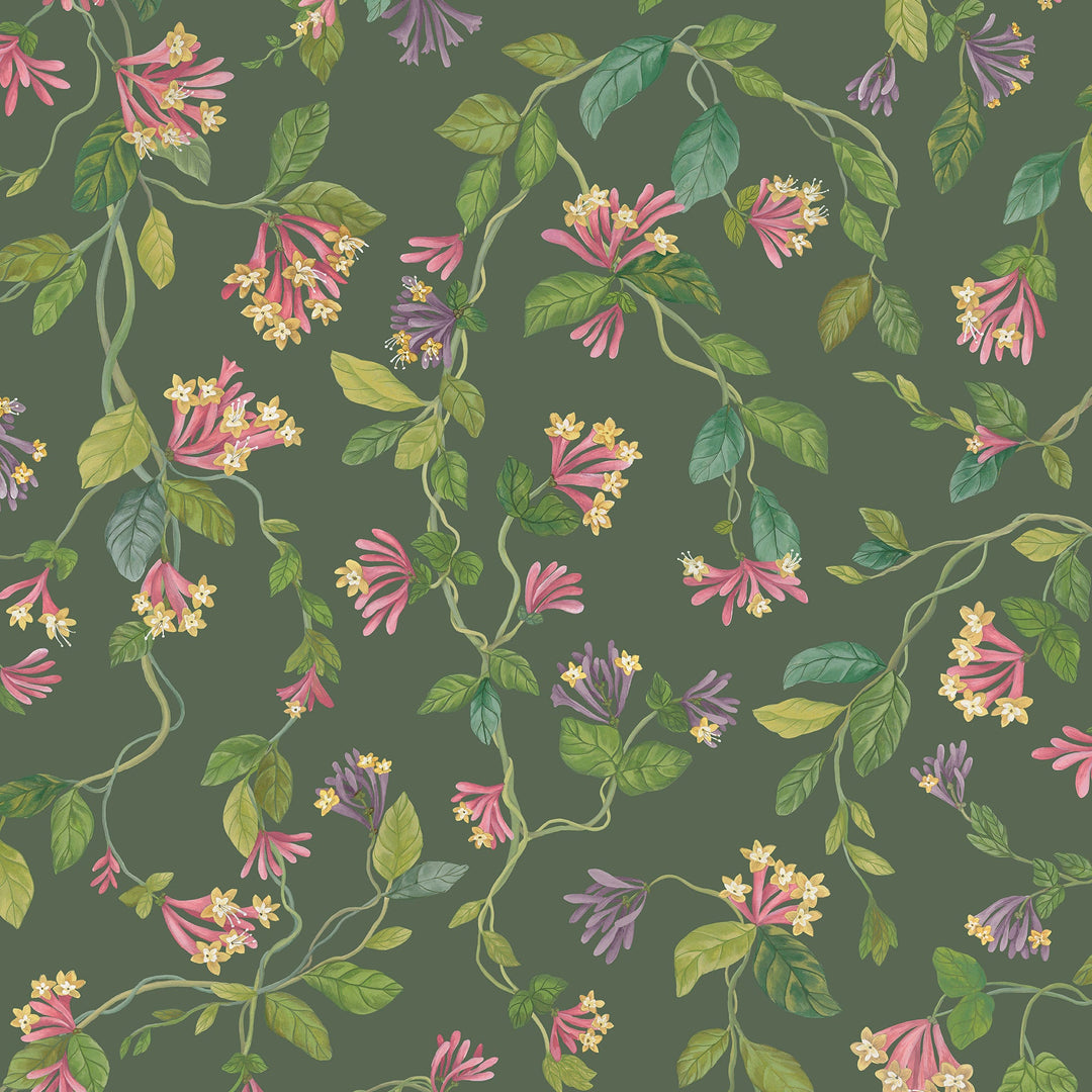 Cole & Son Wallcovering Sage/Pink