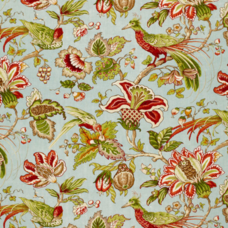 Sandringham Robin'S Egg 1273002 by Schumacher Designer Fabric AVERY HILL LINEN 100% UNITED KINGDOM </p><p>Repeat: Horizontal: 27" (69CM) and Vertical: 25 1/4" (64CM) 54 - Swanky Fabrics -