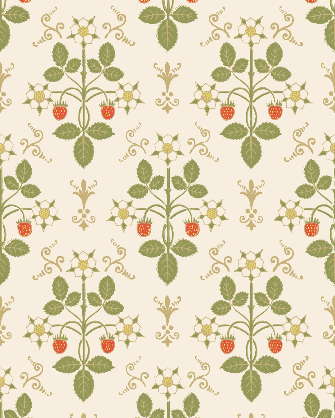 Cole & Son Wallcovering Poppy/Green