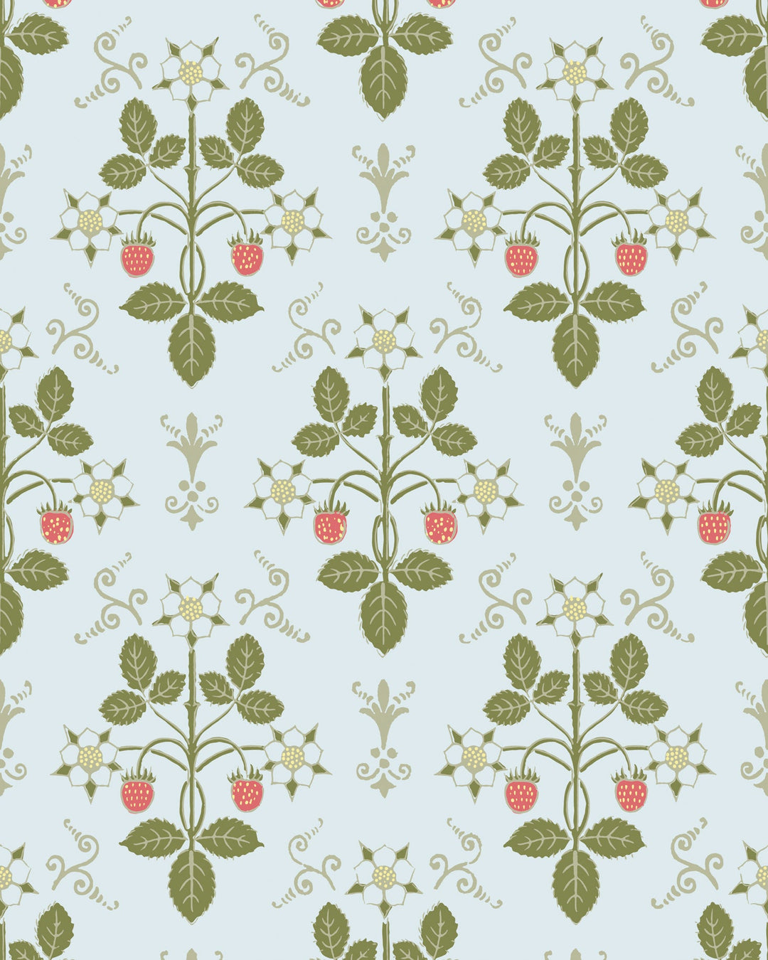 Cole & Son Wallcovering Olive/Blue