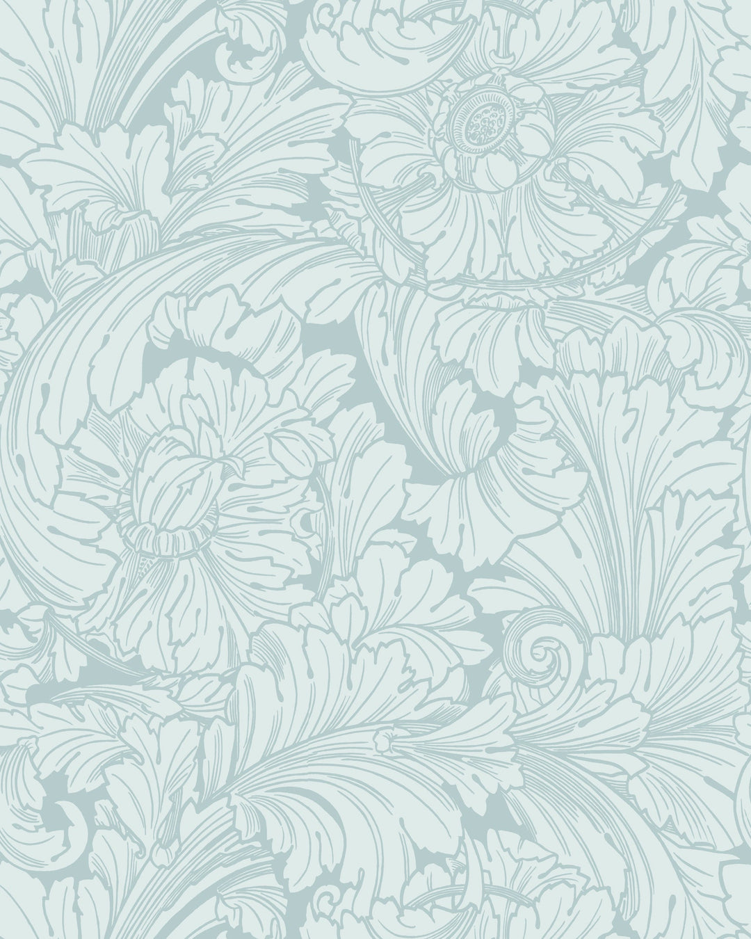 Cole & Son Wallcovering Print Room Blue