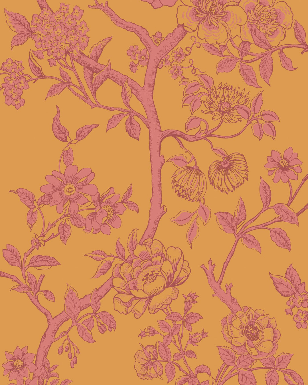 Cole & Son Wallcovering Tangerine