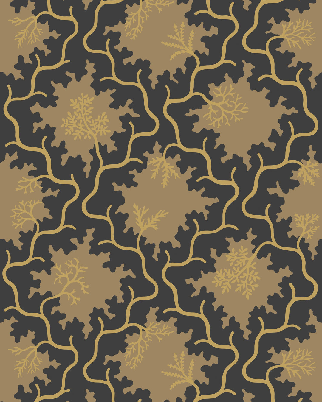 Cole & Son Wallcovering Black