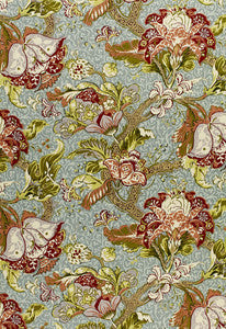 Schumacher Fabric Ariella Jacobean Robin'S Egg 1319001