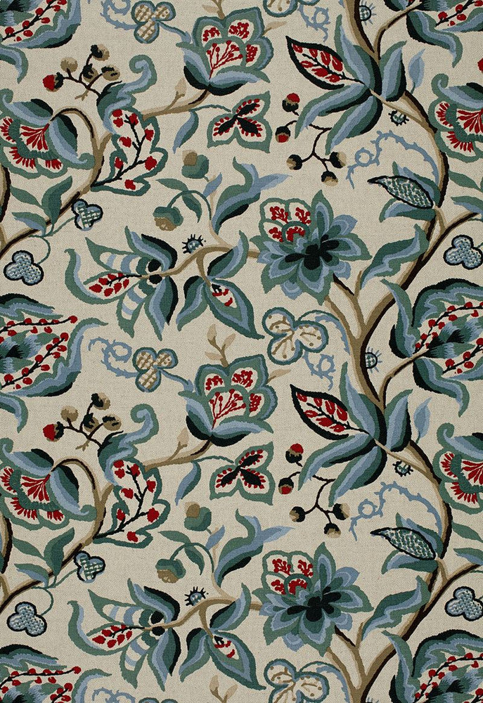Alexandra Vine Document 1325001 by Schumacher Designer Fabric Classic-Prints 56% Cotton, 44% Linen - Horizontal: 27 and Vertical: 22 54 - Swanky Fabrics -