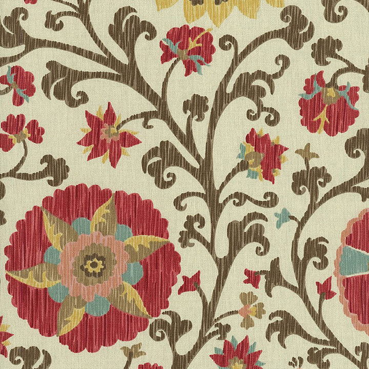 Fergana Embroidery Print Teak 1327000 by Schumacher Fabric Schumacher Fabric Fergana Embroidery Print Teak 1327000Fabric COTTON 100% UNITED STATES OF AMERICA </p><p>Repeat: H: HORZ. 27" (69CM) , V: VERT. 36" (91CM) 54 - Fabric Carolina -