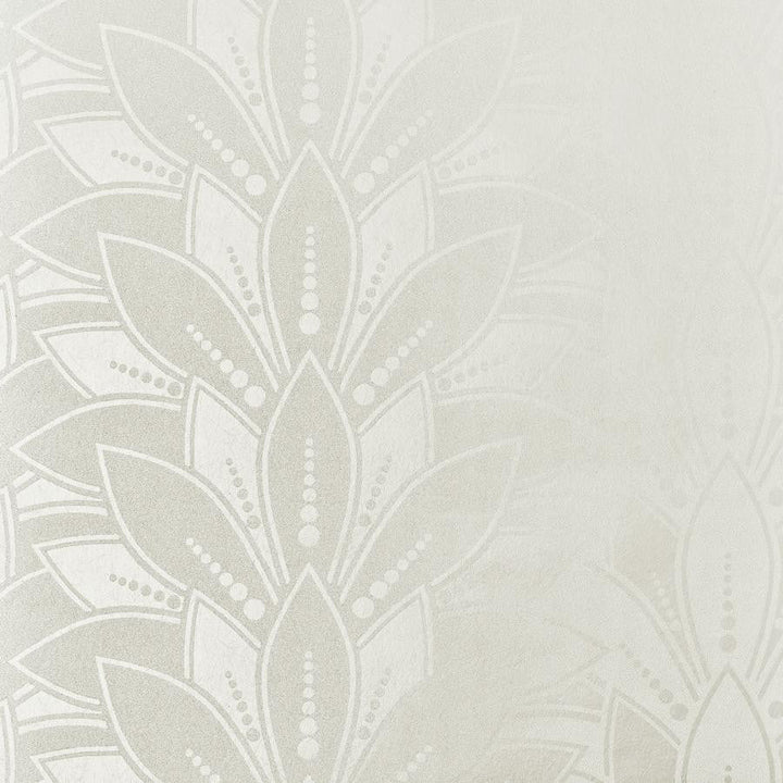 Astoria Bead (Wp) # 04 Pearl by 1838 Wallcoverings Designer Wallpaper Elodie STRAIGHT PASTE THE WALL UNITED KINGDOM V-5.1" 20.5"X11YD - Swanky Fabrics -