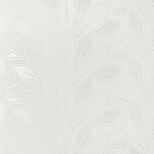 1838 Wallcoverings Wallpaper Astoria Flock (Wp) # 02 Ivory