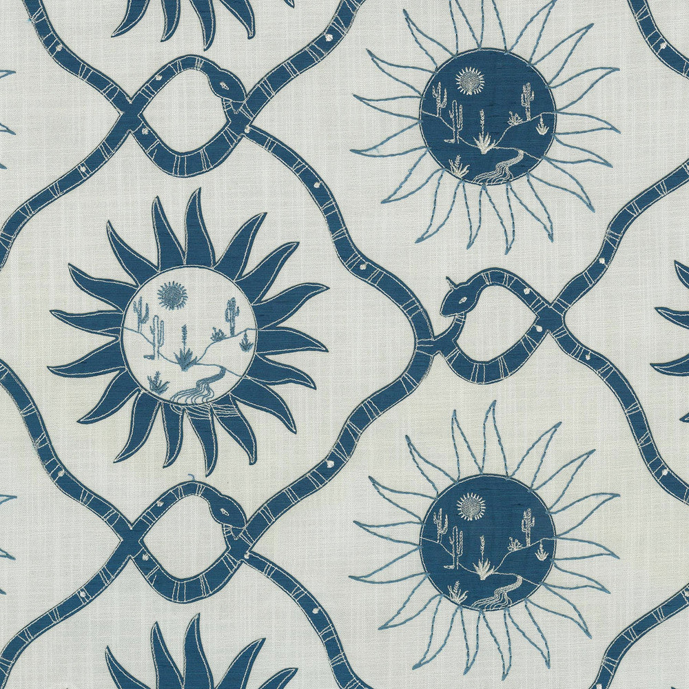 Elana Gabrielle Fabric Sol Emb Bleubell 140020