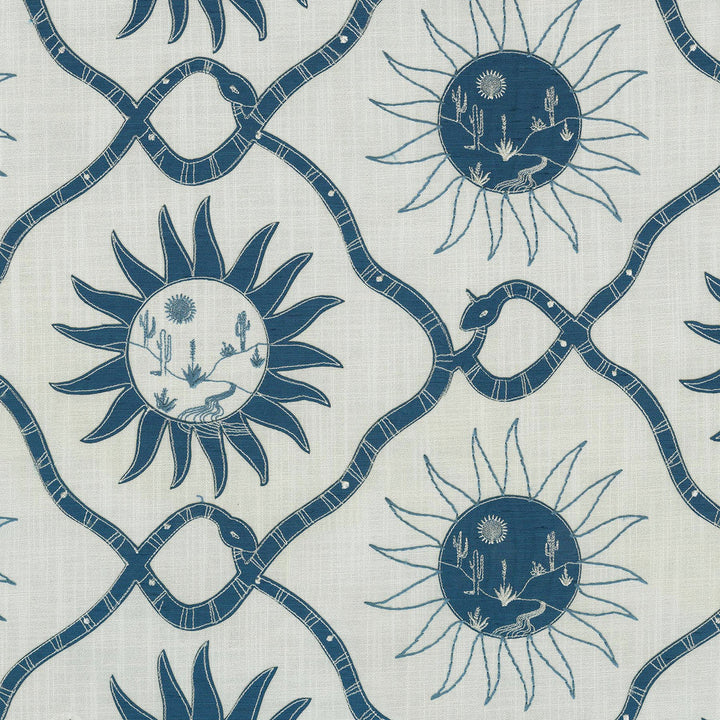 Elana Gabrielle Fabric Sol Emb Bleubell 140020