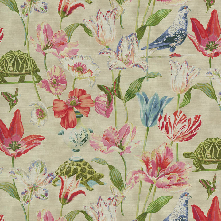 Enchanted Garden Primavera 150050 by Harrison Howard Designer Fabric - 100% Cotton PERU 12000 Horizontal: 27 and Vertical: 25.25 54 - Swanky Fabrics -
