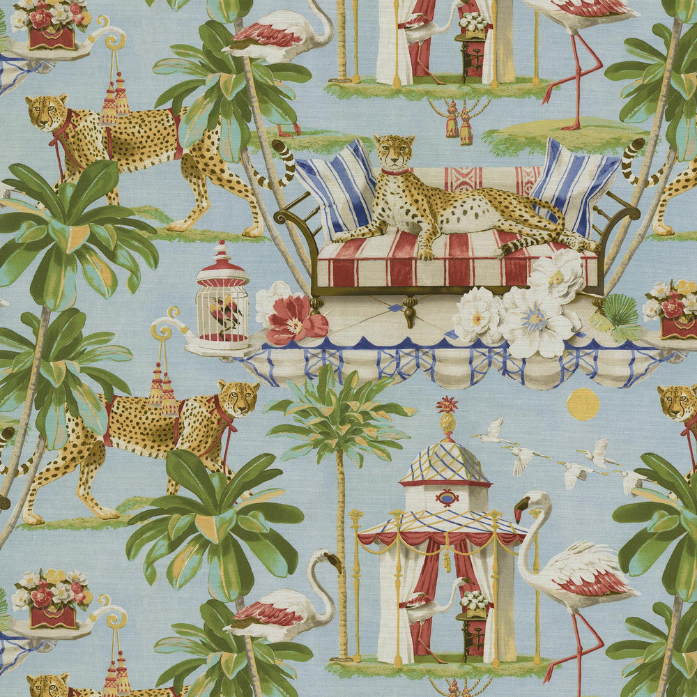 Night In India Dawn 150090 by Harrison Howard Designer Fabric - 100% Cotton PERU Horizontal: 27 and Vertical: 25.25 54 - Swanky Fabrics -