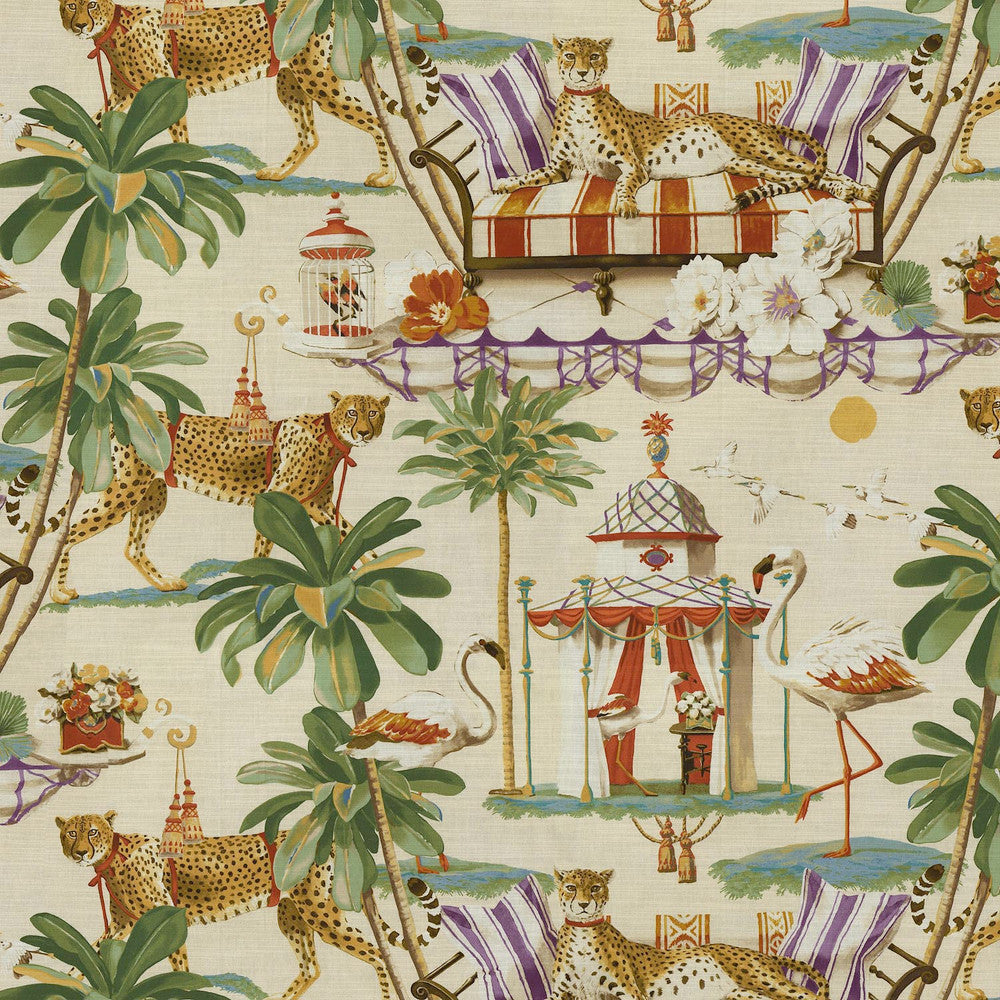 Night In India High Noon 150091 by Harrison Howard Designer Fabric 100% Cotton Peru 25000 Horizontal: 27 and Vertical: 25.25 54/55 - Swanky Fabrics -