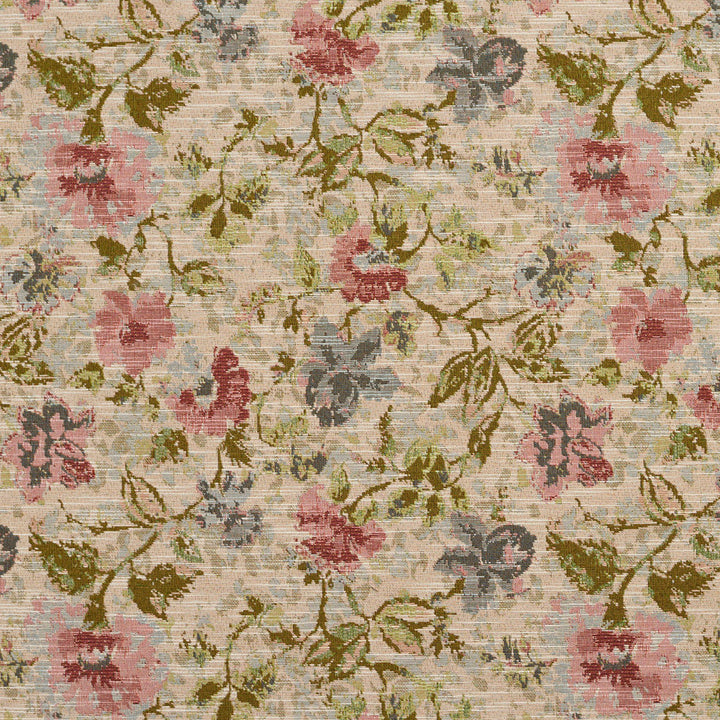 1522 Garden by Charlotte Designer Fabric Ring Book Page #15A 70% Polyester, 30% Cotton Asia Exceeds 30,000 Wyzenbeek Rubs (Heavy Duty) Horizontal: 14" x Vertical: 13" 54 Inches - Swanky Fabrics -