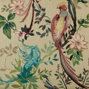 1838 Wallcoverings Wallpaper Bird Sonnet Paperweave (Wp) # 01 Lacquer