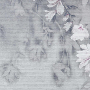 1838 Wallcoverings Wallpaper Trailing Magnolia Paperweave (Wp) # 01 Mist