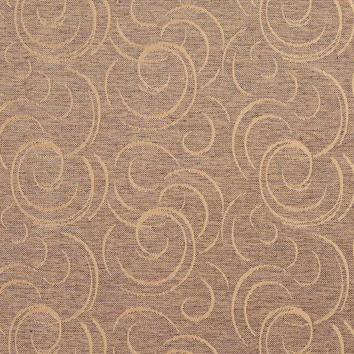 1648 Antique Swirl by Charlotte Designer Fabric Modern Tapestry 100% Woven Polyester Asia Exceeds 200,000 Wyzenbeek Rubs (Heavy Duty) Horizontal: 9.5" x Vertical: 14" 54 Inches - Swanky Fabrics -