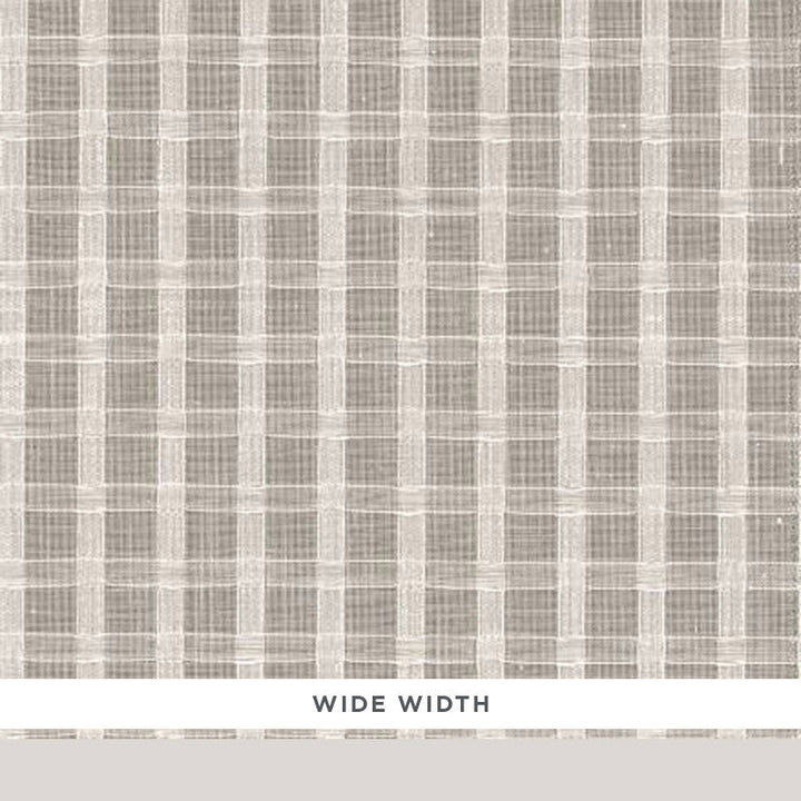 Borealis Check Champagne 16611 by Schumacher Designer Fabric FIRENZE / SHEERS POLYESTER 67% COTTON 33% FRANCE </p><p>Repeat: Horizontal: 1 1/4" (3CM) and Vertical: 1 1/4" (3CM) 118 - Swanky Fabrics -