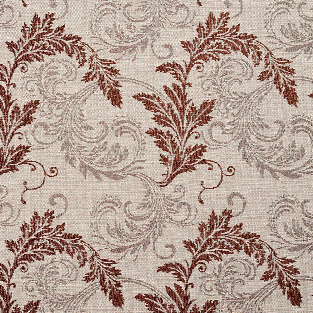 1668 Bisque Leaf by Charlotte Designer Fabric Modern Tapestry 100% Woven Polyester Asia Exceeds 200,000 Wyzenbeek Rubs (Heavy Duty) Horizontal: 14.5" x Vertical: 16" 54 Inches - Swanky Fabrics -