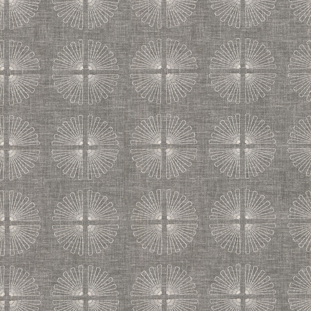 Array Emb Smoke 170071 by Studio NYC Design Designer Fabric - Base: 52%Poly 48%Cotton Emb: 100% Rayon India 9000 Horizontal: 3.2 and Vertical: 3.2 54" Base 51" Emb - Swanky Fabrics -
