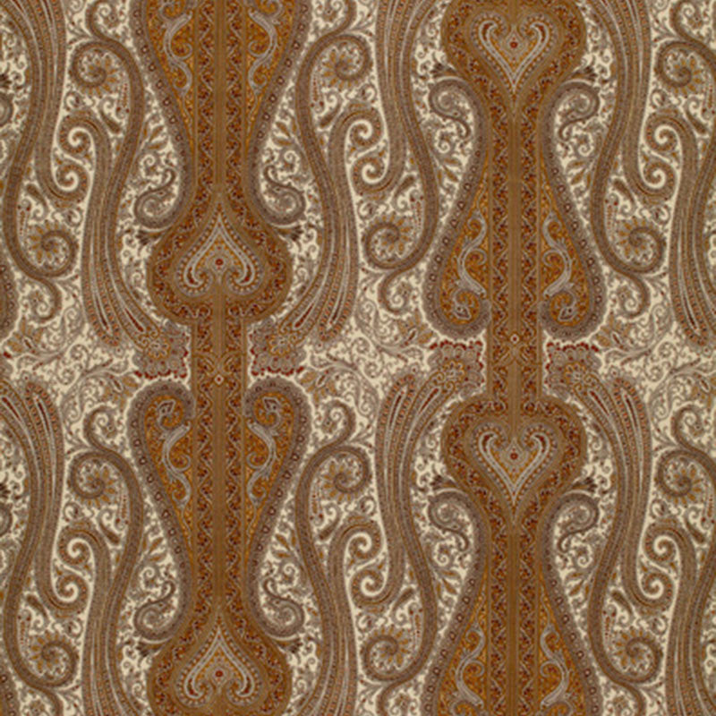 Chavant Paisley Caramel 170621 by Schumacher Fabric Schumacher Fabric Chavant Paisley Caramel 170621Fabric COTTON 100% ITALY </p><p>Repeat: H: HORZ. 27" (69CM) , V: VERT. 18 1/2" (47CM) 54 - Fabric Carolina -