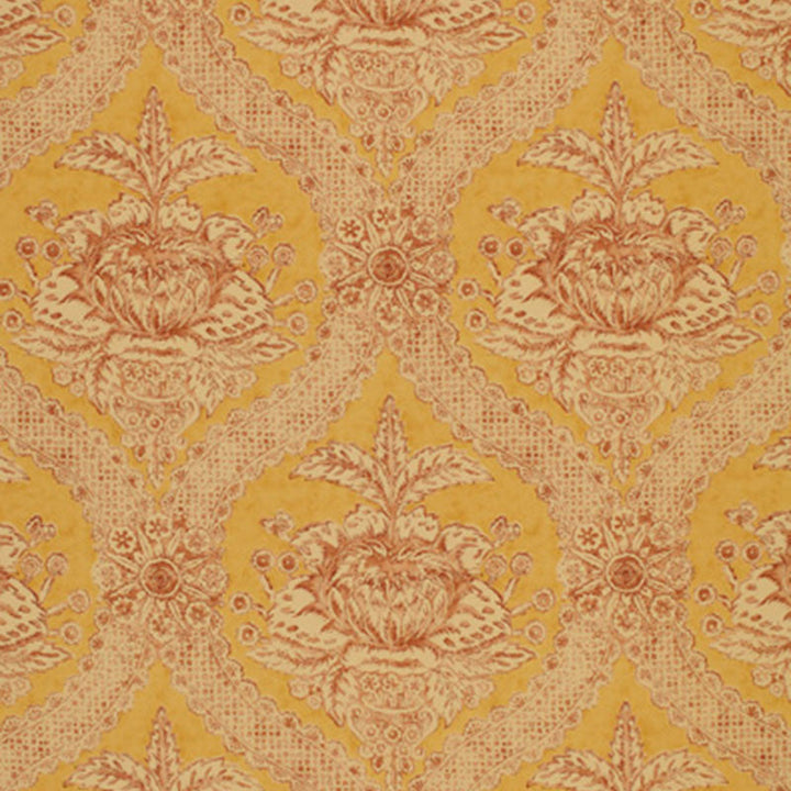 Haddon Hall Damask Maize 172780 by Schumacher Fabric Schumacher Fabric Haddon Hall Damask Maize 172780Fabric COTTON 100% UNITED KINGDOM </p><p>Repeat: H: HORZ. 9" (23CM) , V: VERT. 23 3/4" (60CM) 54 - Fabric Carolina -