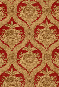 Schumacher Fabric Haddon Hall Damask Venetian Red 172781