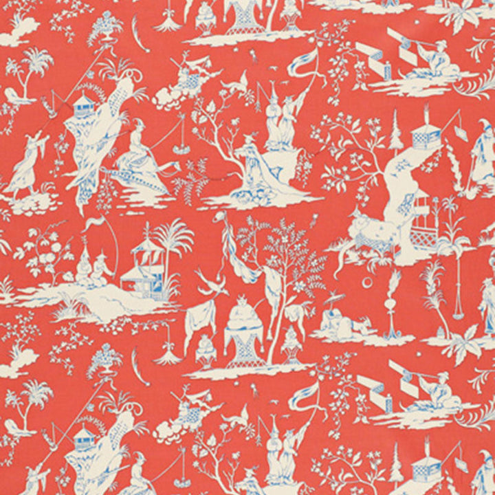 Starry Night Mandarin 172921 by Schumacher Designer Fabric SCHUMACHER CLASSICS COTTON 100% FRANCE </p><p>Repeat: Horizontal: 34" (86CM) and Vertical: 20" (51CM) 68.5 - Swanky Fabrics -
