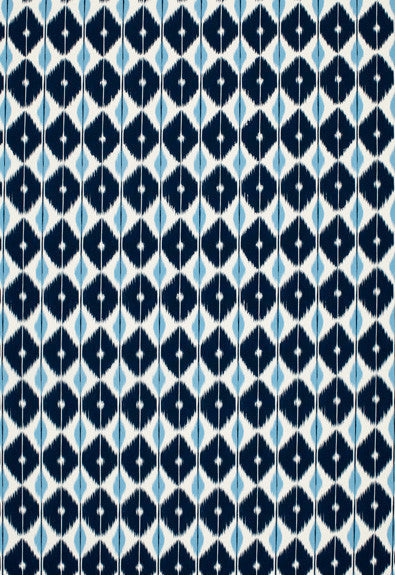 Sarong Indigo 173402 by Schumacher Designer Fabric Plein-Air 100% Polyacrylic - Horizontal: 5.625 and Vertical: 7.5 54 - Swanky Fabrics -