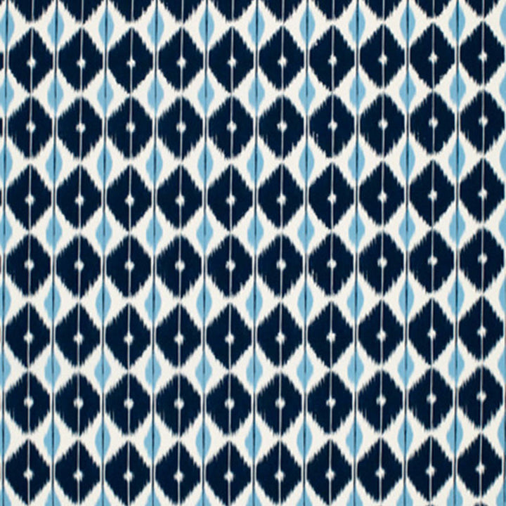 Sarong Indigo 173402 by Schumacher Fabric Schumacher Fabric Sarong Indigo 173402Fabric POLYACRYLIC 100% ITALY </p><p>Repeat: H: HORZ. 5 5/8" (14CM) , V: VERT. 7 1/2" (19CM) 54 - Fabric Carolina -