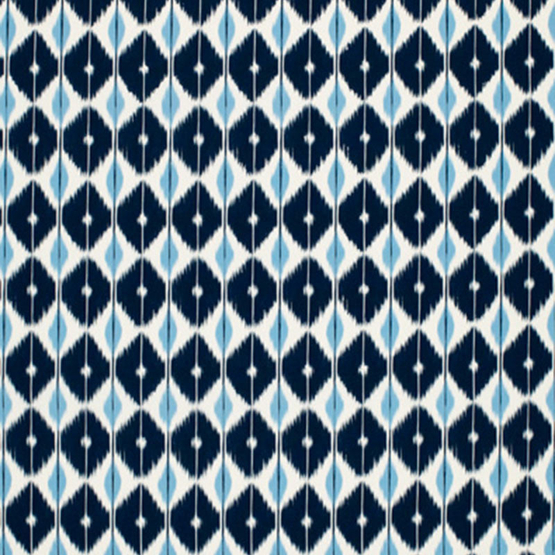 Sarong Indigo 173402 by Schumacher Designer Fabric PLEIN AIR S06 POLYACRYLIC 100% ITALY </p><p>Repeat: Horizontal: 5 5/8" (14CM) and Vertical: 7 1/2" (19CM) 54 - Swanky Fabrics -