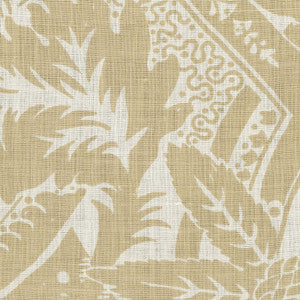 Schumacher Fabric Zacara Flax 173461
