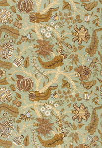 Schumacher Fabric Jaipur Tree Robin'S Egg 173541