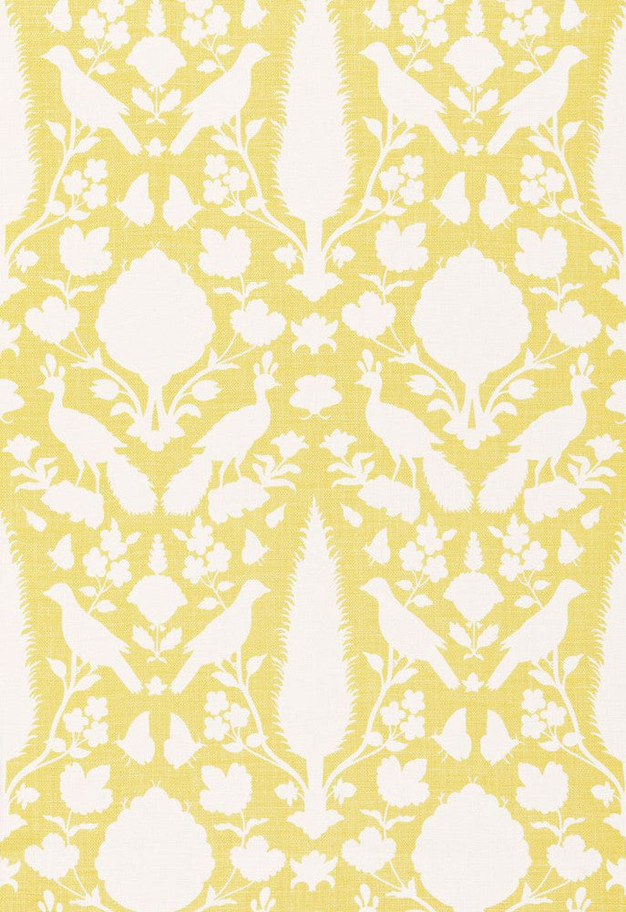 Chenonceau Buttercup 173565 by Schumacher Designer Fabric Exuberant-Prints 100% Linen - Horizontal: 13.5 and Vertical: 22 54 - Swanky Fabrics -