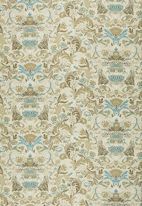 Schumacher Fabric Egerton Tapestry Print Almond 173622