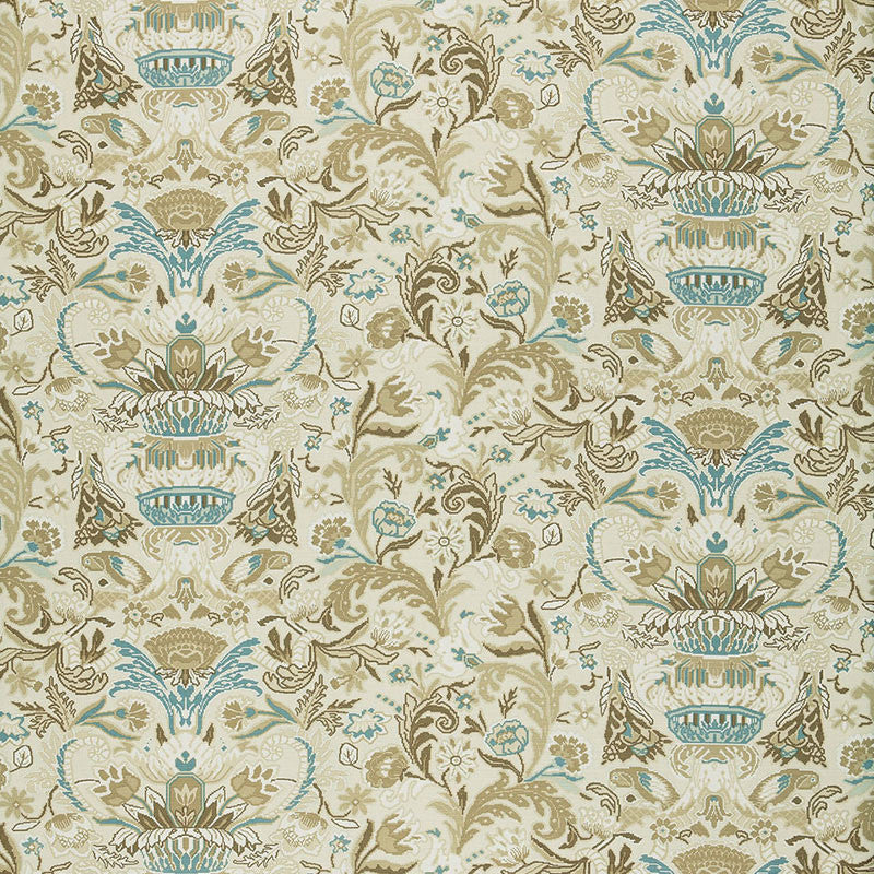 Egerton Tapestry Print Almond 173622 by Schumacher Fabric Schumacher Fabric Egerton Tapestry Print Almond 173622Fabric LINEN 52% FRANCE </p><p>Repeat: H: HORZ. 28 3/4" (73CM) , V: VERT. 23 5/8" (60CM) 57.5 - Fabric Carolina -