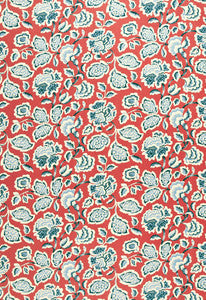 Schumacher Fabric Deco Flower Berry 173700