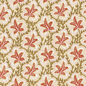 Schumacher Fabric Opio Leaf Rosewood 173750
