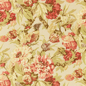 Schumacher Fabric Ashbourne Peony Linen 173832