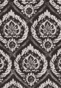 Schumacher Fabric Abaza Resist Charcoal 173950