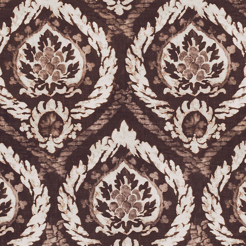 Abaza Resist Bark 173951 by Schumacher Designer Fabric CLASSIC PRINTS See Sample ITALY . </p><p>Repeat: Horizontal: 27" (69CM) and Vertical: 54" (137CM) 54" WIDE (137CM) - Swanky Fabrics -