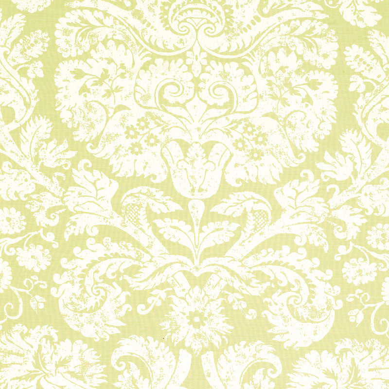 Barresa Damask Pear 174131 by Schumacher Designer Fabric CLASSIC PRINTS See Sample BELGIUM . </p><p>Repeat: Horizontal: 27" (69CM) and Vertical: 36" (91CM) 54" WIDE (137CM) - Swanky Fabrics -