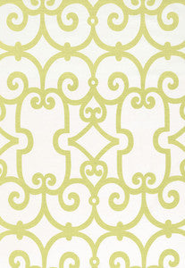 Schumacher Fabric Manor Gate Aloe 174150