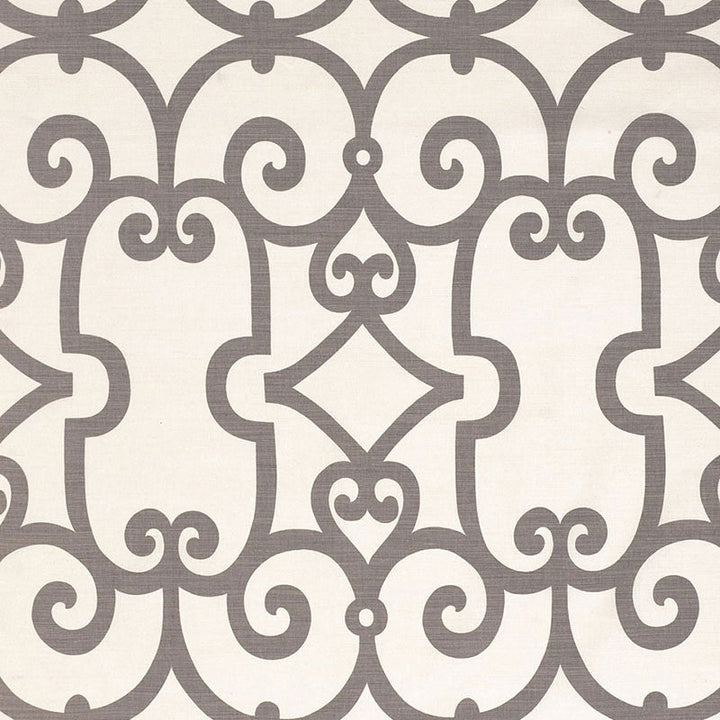 Manor Gate Charcoal 174153 by Schumacher Fabric Schumacher Fabric Manor Gate Charcoal 174153Fabric LINEN 55% ITALY </p><p>Repeat: H: HORZ. 13 1/2" (34CM) , V: VERT. 25 1/4" (64CM) 54 - Fabric Carolina -