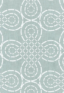 Schumacher Fabric Trellis Knot Cirrus 174220