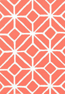 Schumacher Fabric Trellis Print Watermelon 174232