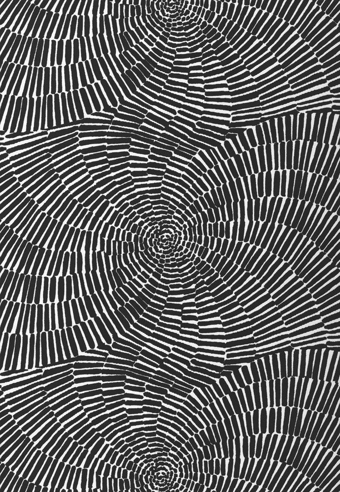 Sonriza Print Black 174243 by Schumacher Designer Fabric Trina-Turk 100% Acrylic Wyzenbeek 15,000 Horizontal: 52 and Vertical: 18 52 - Swanky Fabrics -