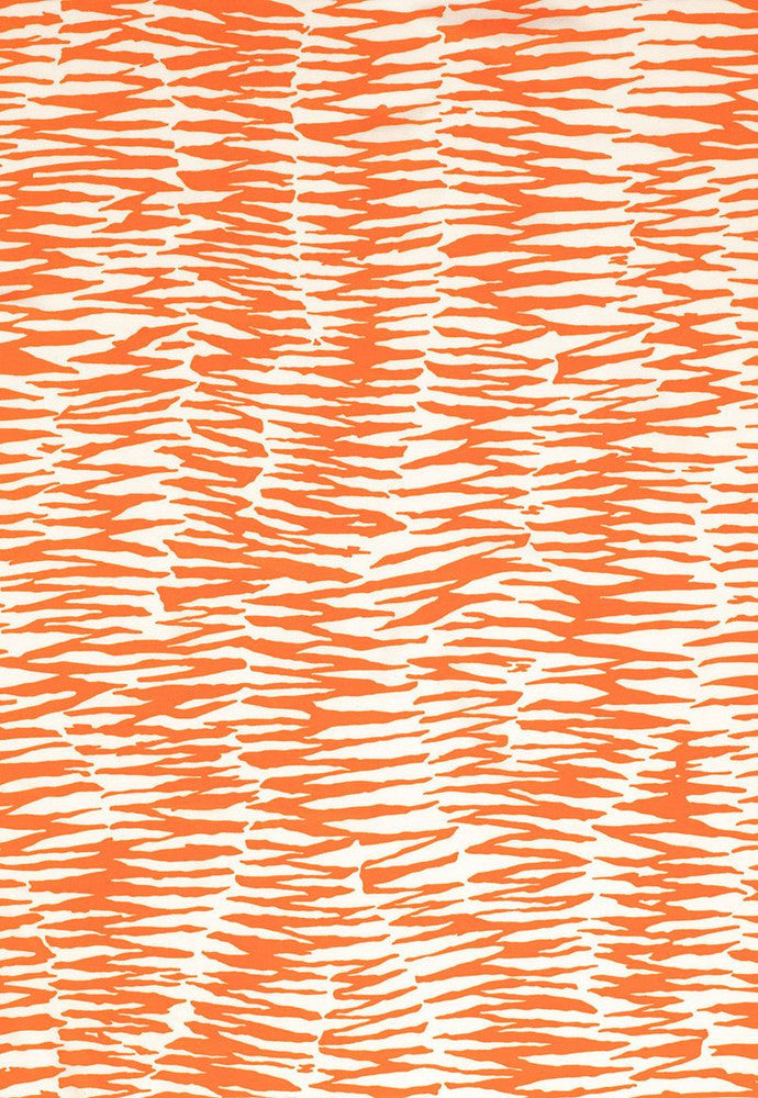 Zebra Print Orange 174261 by Schumacher Designer Fabric Trina-Turk 100% Acrylic Wyzenbeek 15,000 Horizontal: 27 and Vertical: 36 54 - Swanky Fabrics -