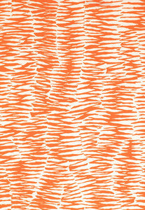 Schumacher Fabric Zebra Print Orange 174261